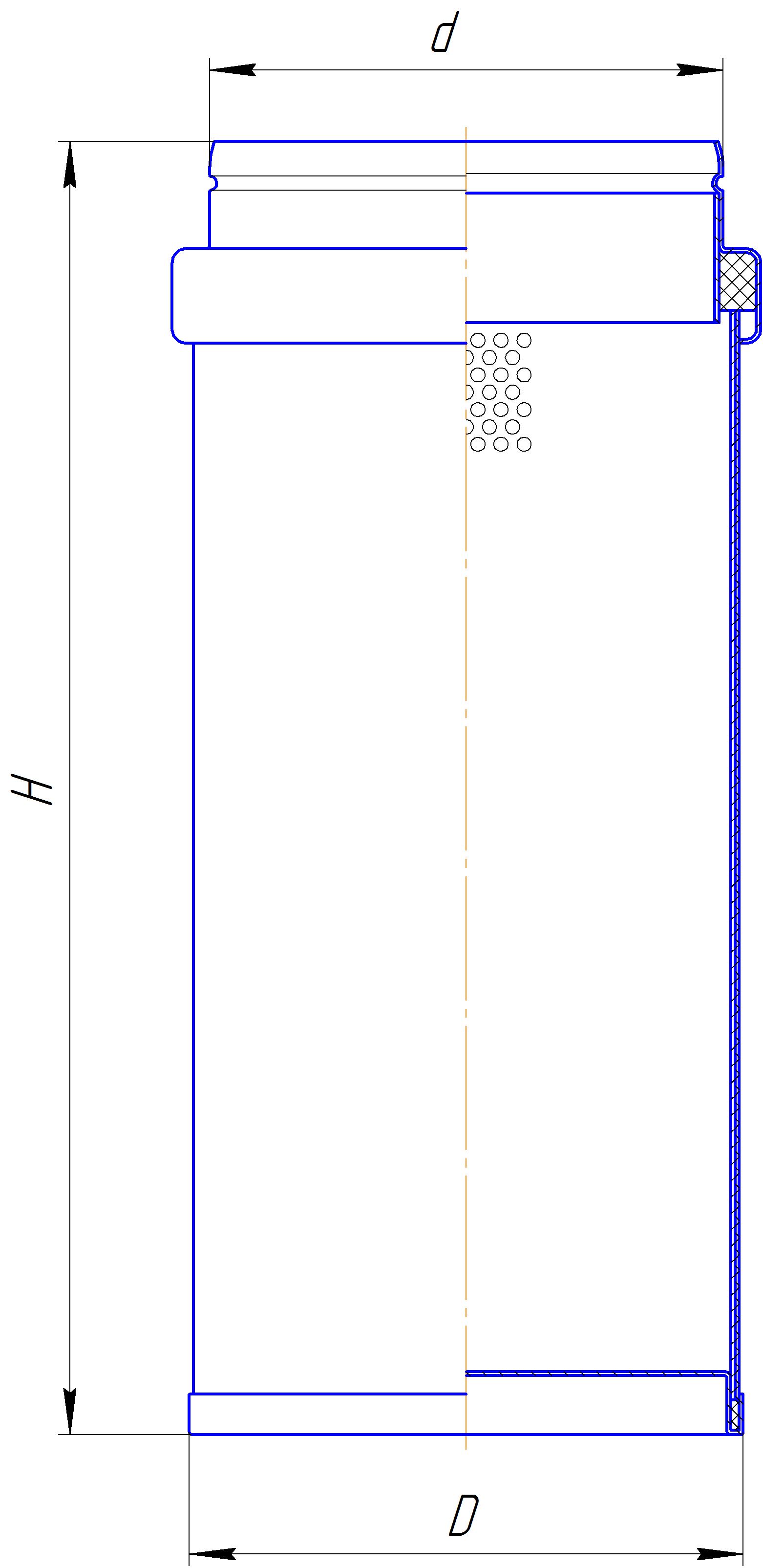 Сменный элемент воздухоочистителей для двигателей внутреннего сгорания DIFA 43158M-01