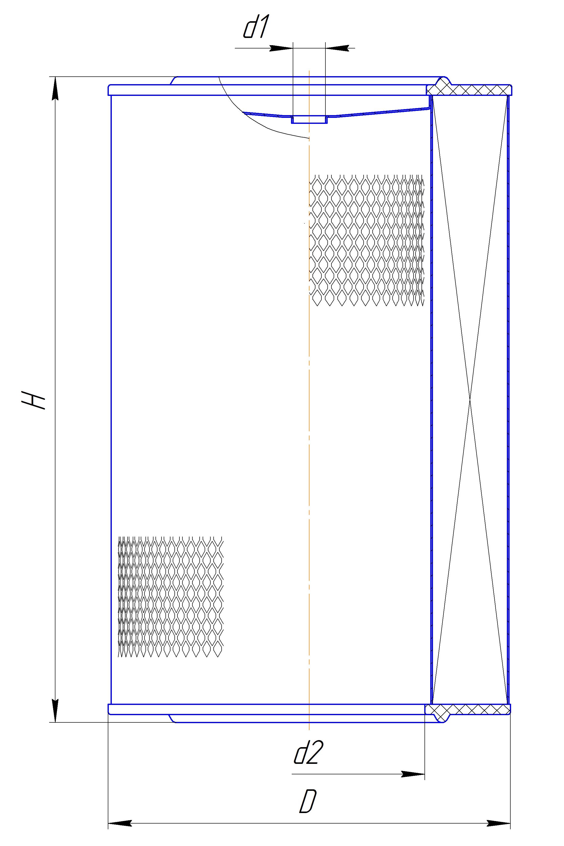 Сменный элемент воздухоочистителей для двигателей внутреннего сгорания DIFA 4333
