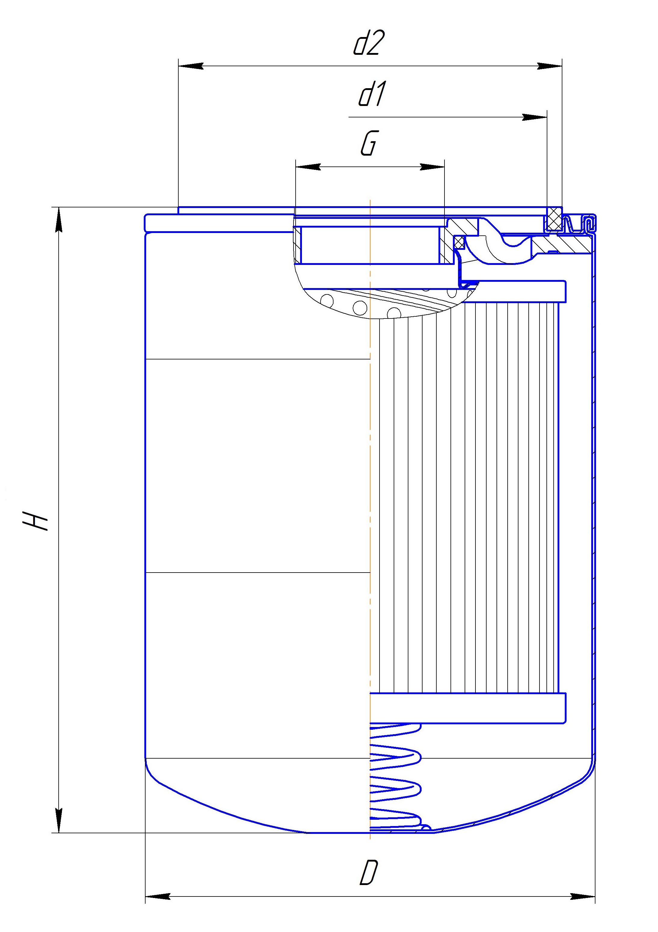 Фильтр сменный для масла DIFA 5130