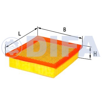 Сменный элемент воздухоочистителей для двигателей внутреннего сгорания DIFA 4406