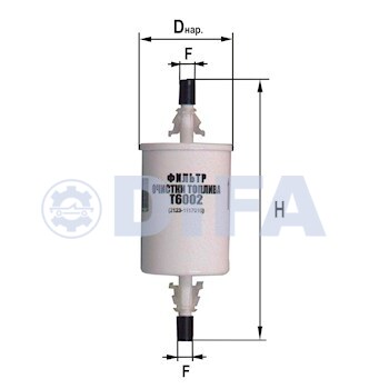 Фильтр сменный для топлива DIFA 6002