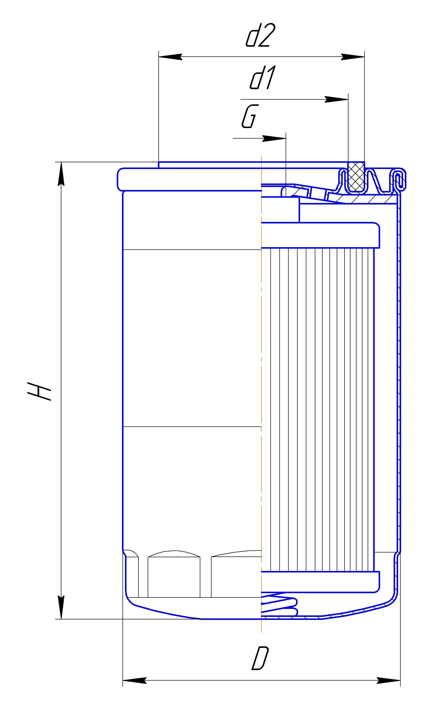 Фильтр сменный для топлива DIFA 6127
