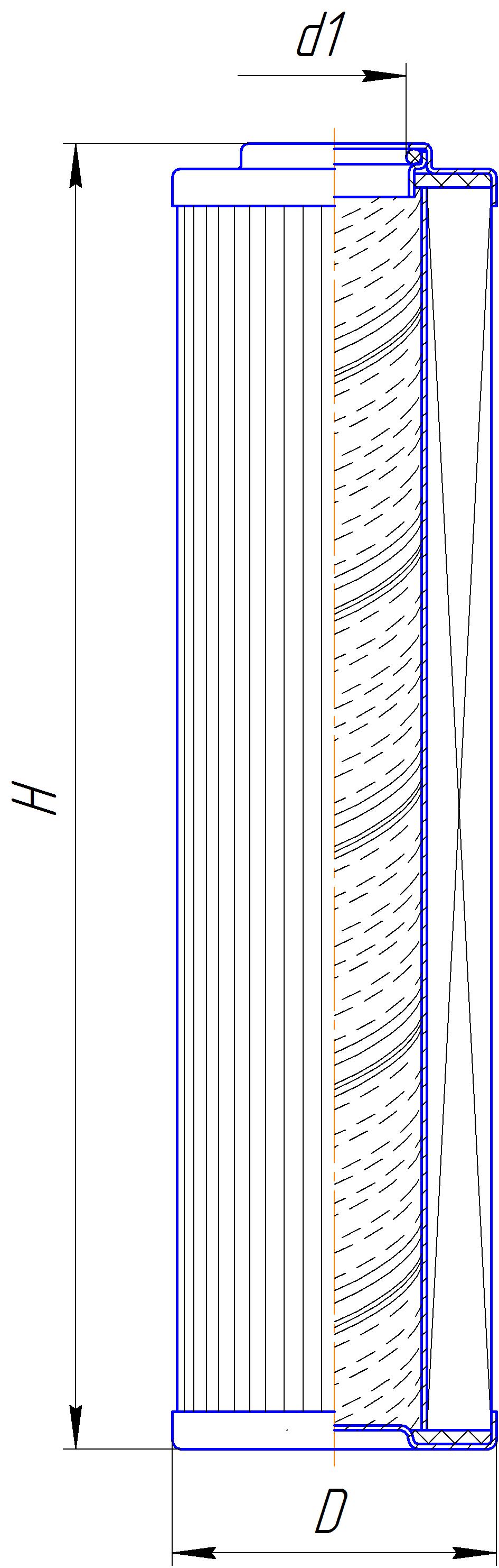 Элемент фильтрующий очистки гидравлической жидкости DIFA 5421