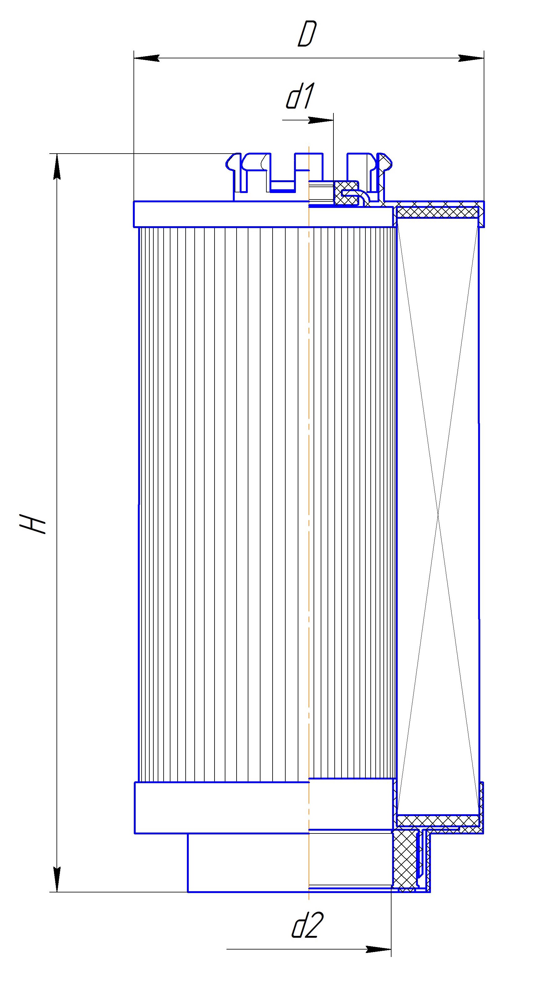 Сменный элемент фильтров очистки топлива DIFA 6321E