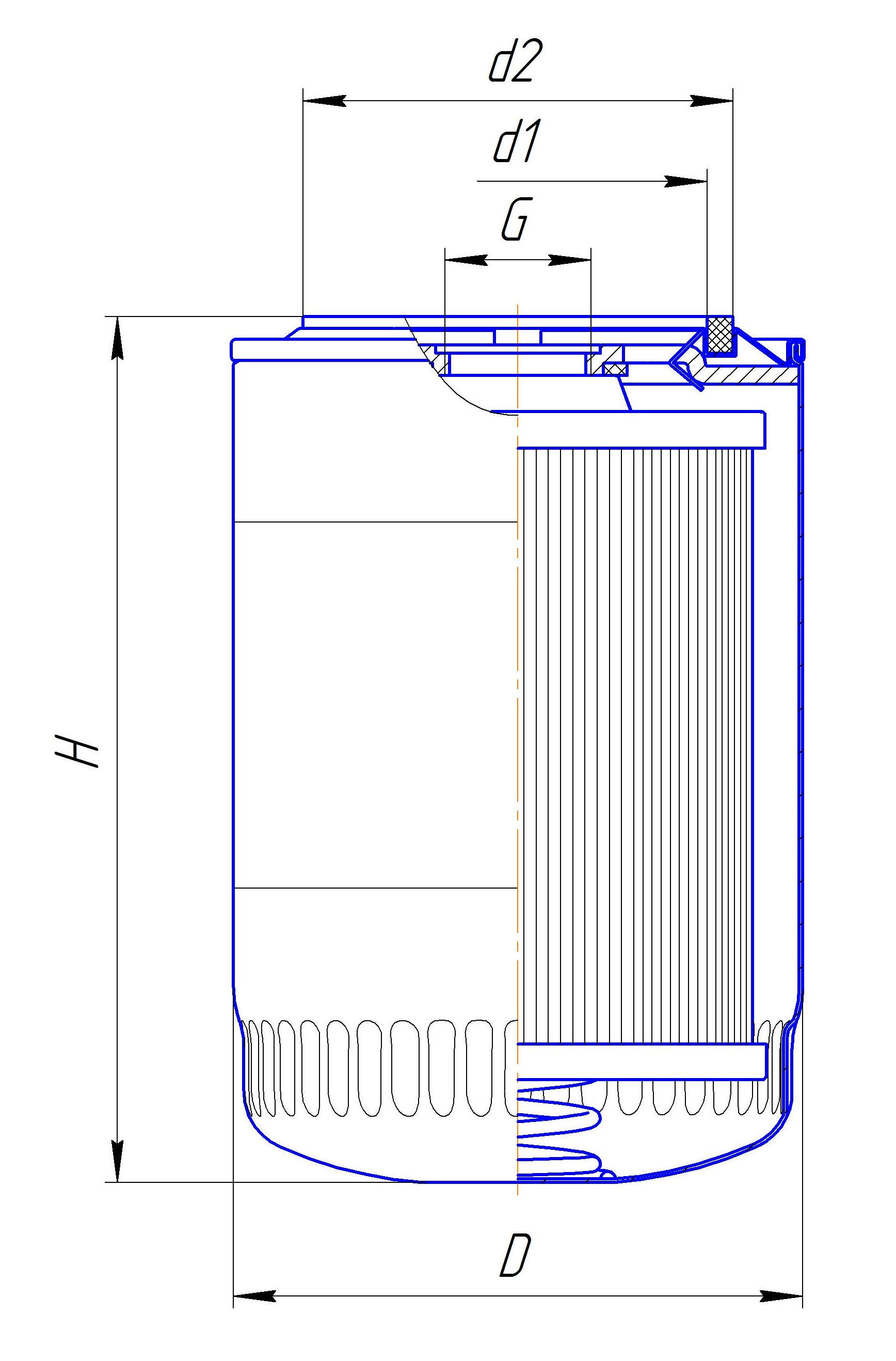 Фильтр сменный для масла DIFA 5133