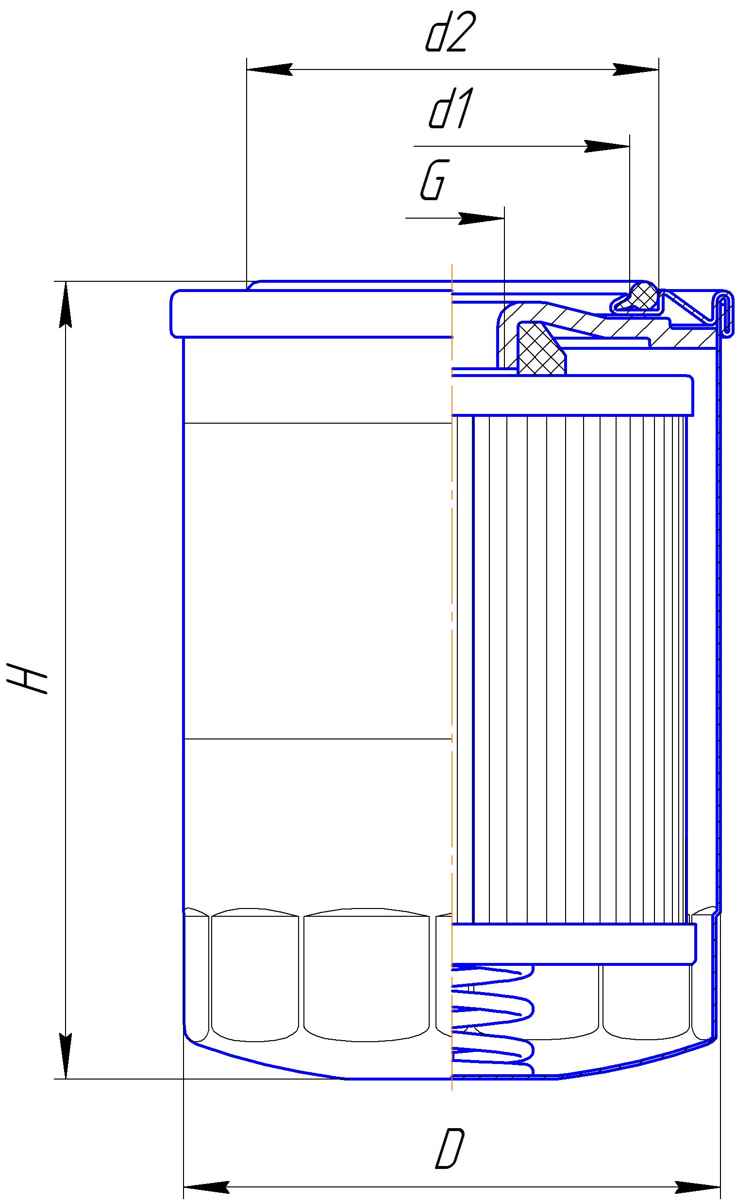 Фильтр сменный для масла DIFA 5138