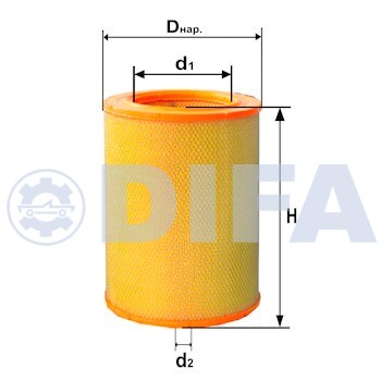 Сменный элемент воздухоочистителей для двигателей внутреннего сгорания DIFA 4328