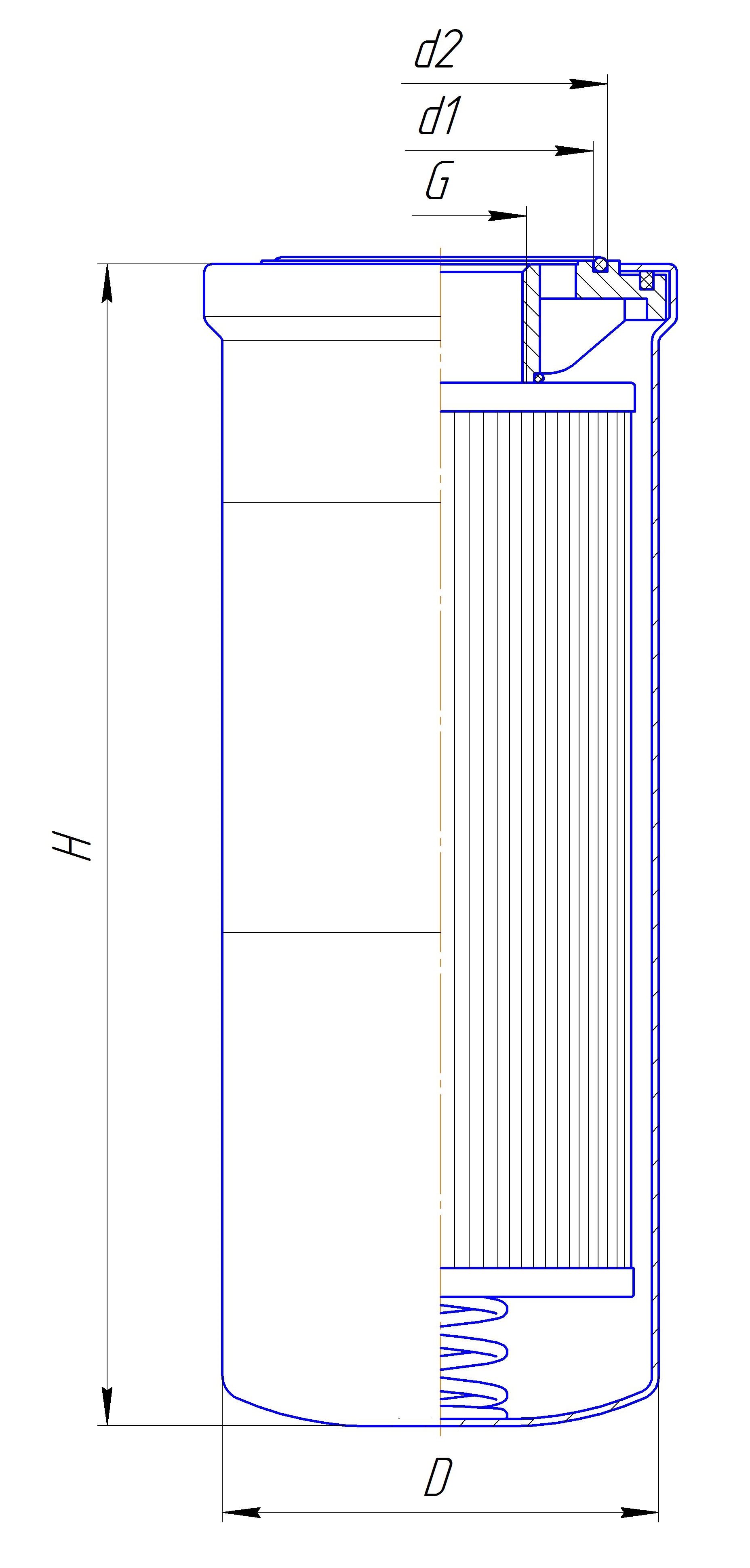 Фильтр сменный очистки гидравлической жидкости DIFA 51142