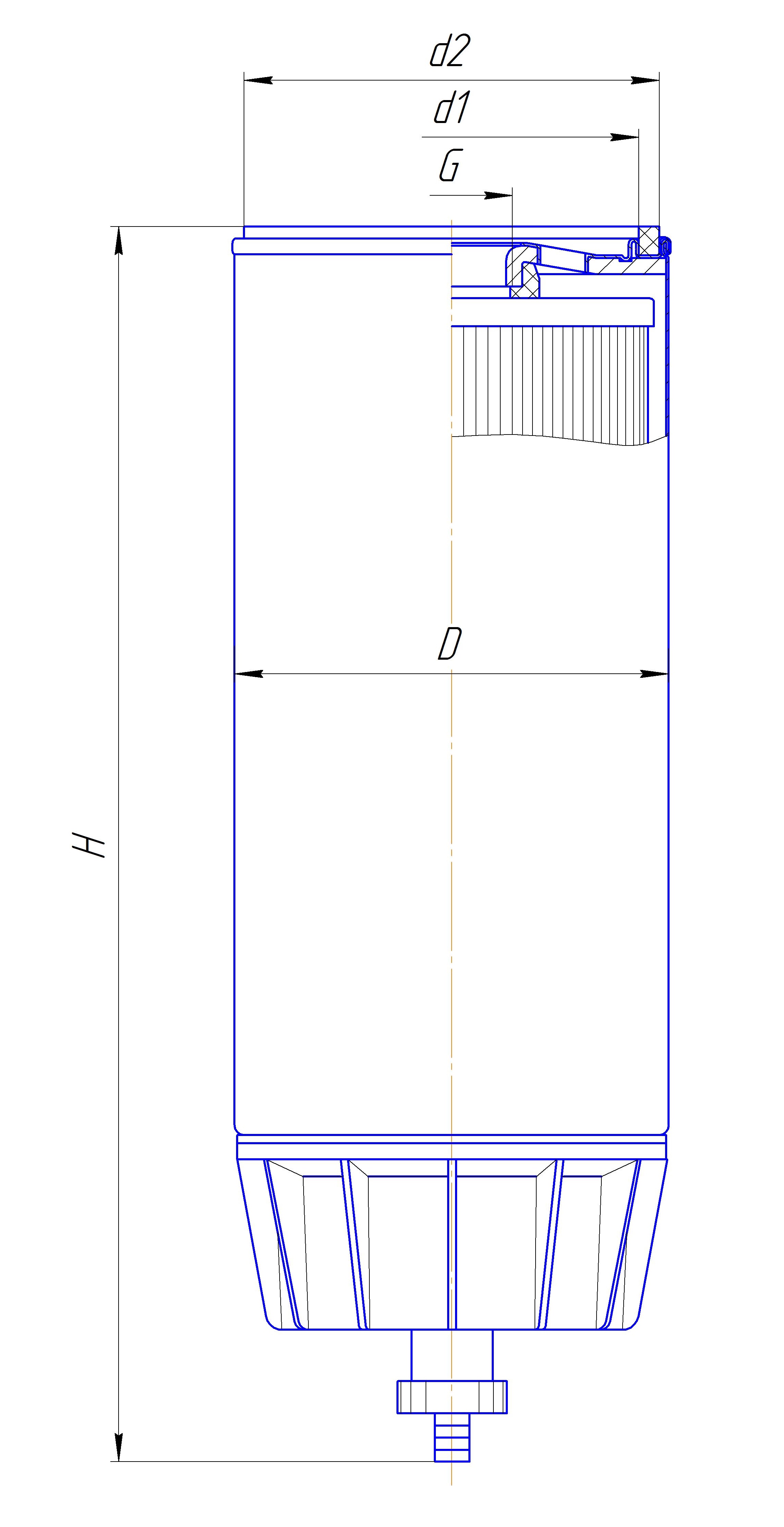 Фильтр сменный для топлива DIFA 6418/1
