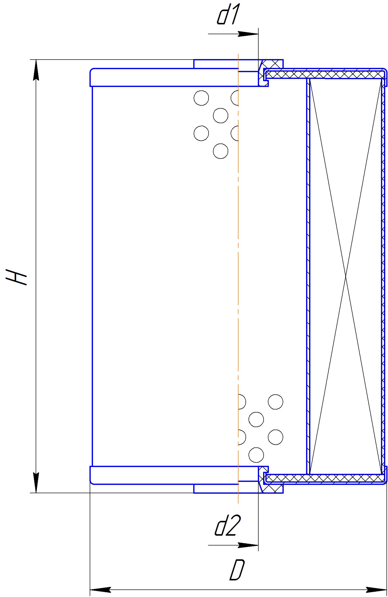 Сменный элемент фильтров очистки топлива DIFA 6307