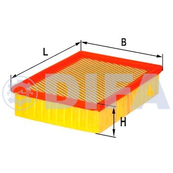 Фильтрующий элемент очистки воздуха DIFA 4411 (в пакет)
