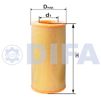 Сменный элемент воздухоочистителей для двигателей внутреннего сгорания DIFA 4323