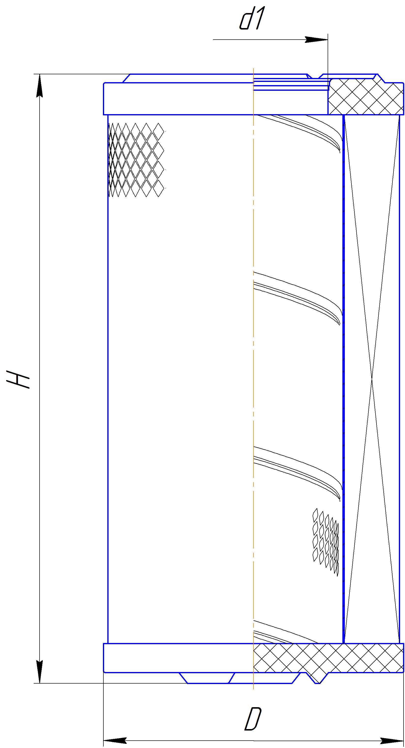 Сменный элемент воздухоочистителей для двигателей внутреннего сгорания DIFA 4306