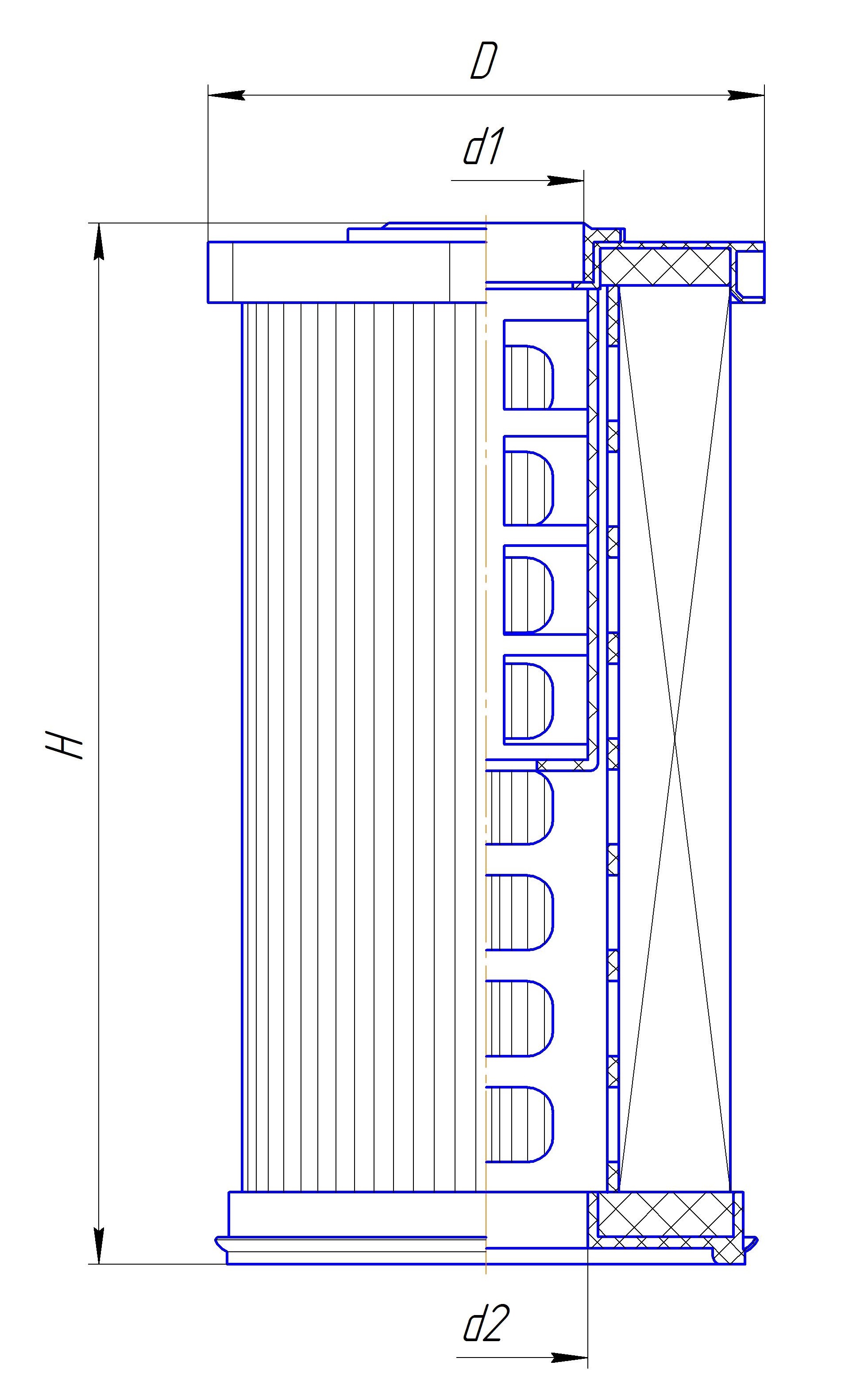 Сменный элемент фильтров очистки топлива DIFA 6326E