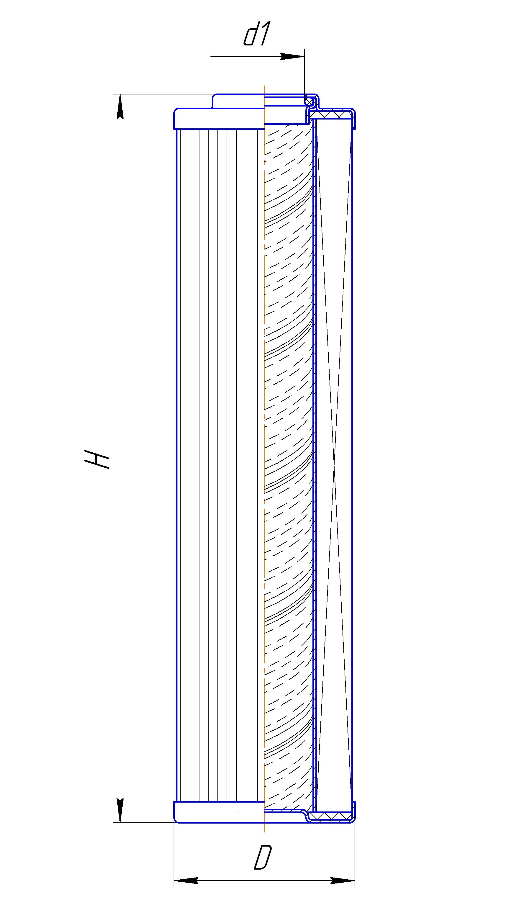 Элемент фильтрующий очистки гидравлической жидкости DIFA 5407