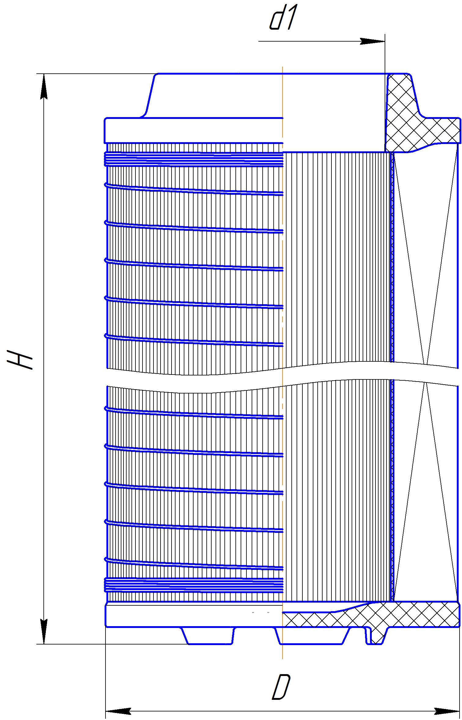 Сменный элемент воздухоочистителей для двигателей внутреннего сгорания DIFA 43166