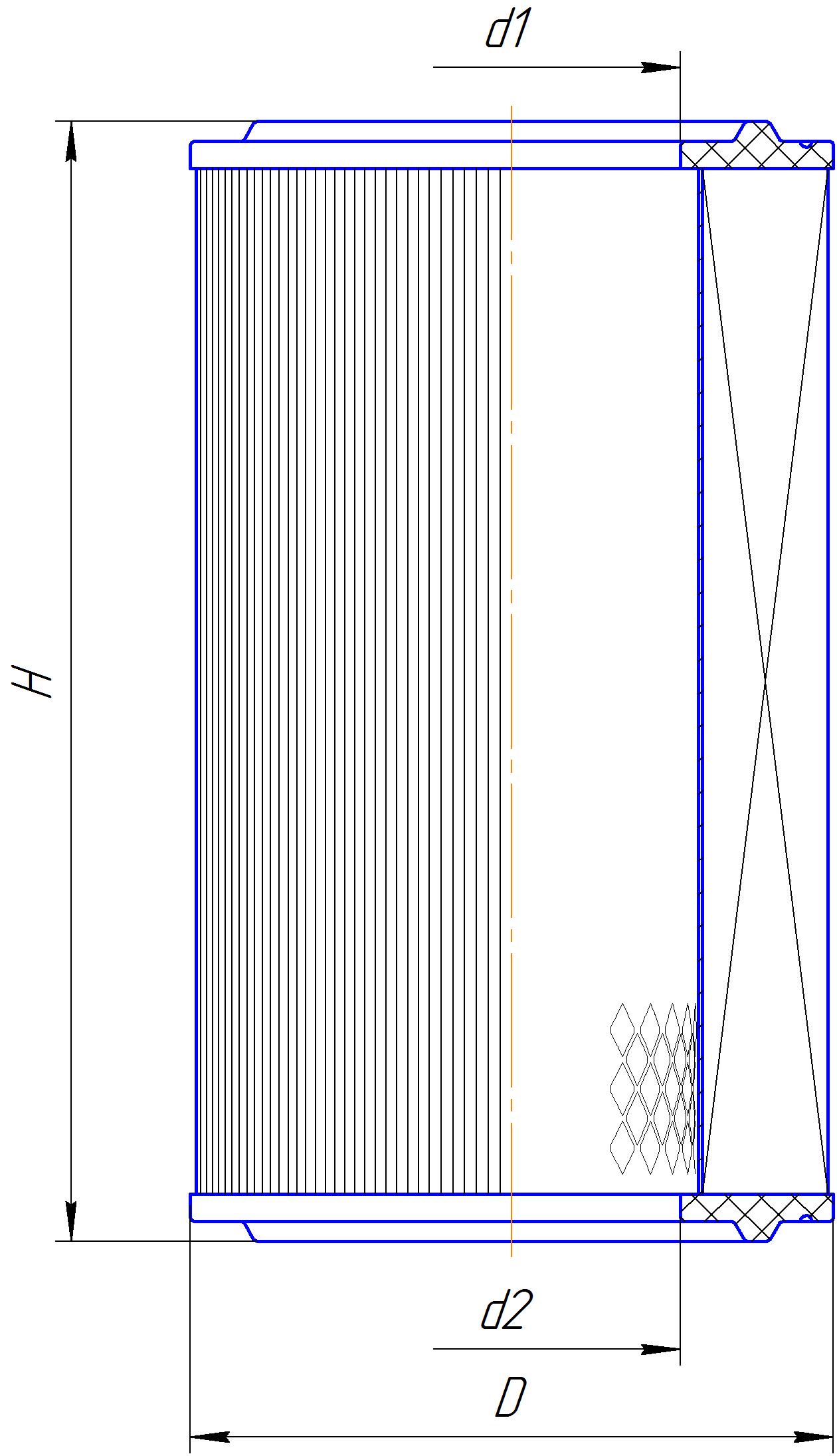 Сменный элемент воздухоочистителей для двигателей внутреннего сгорания DIFA 4265