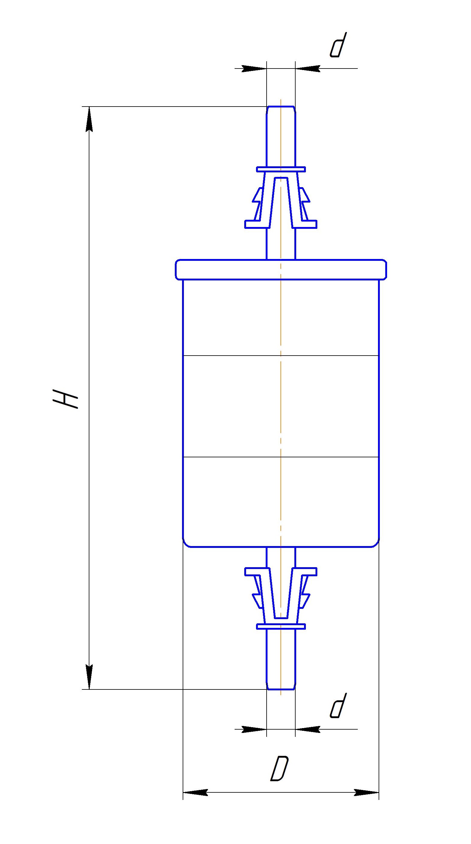 Фильтр сменный для топлива DIFA 6002