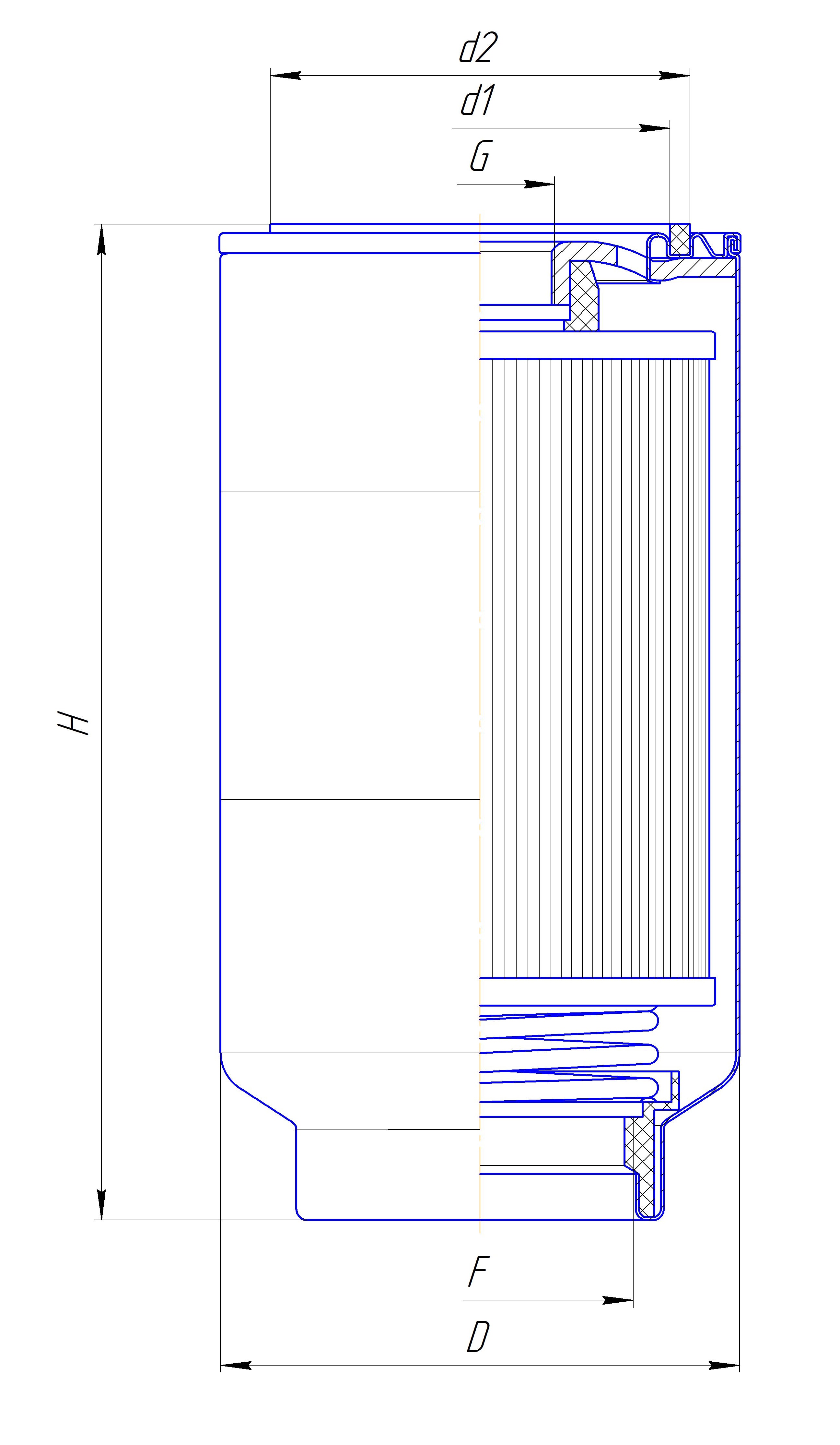Фильтр сменный для топлива DIFA 6419