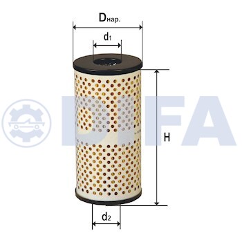Сменный элемент фильтров очистки масла DIFA 5328