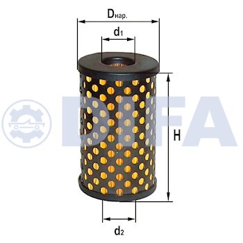 Сменный элемент фильтров очистки масла DIFA 5313