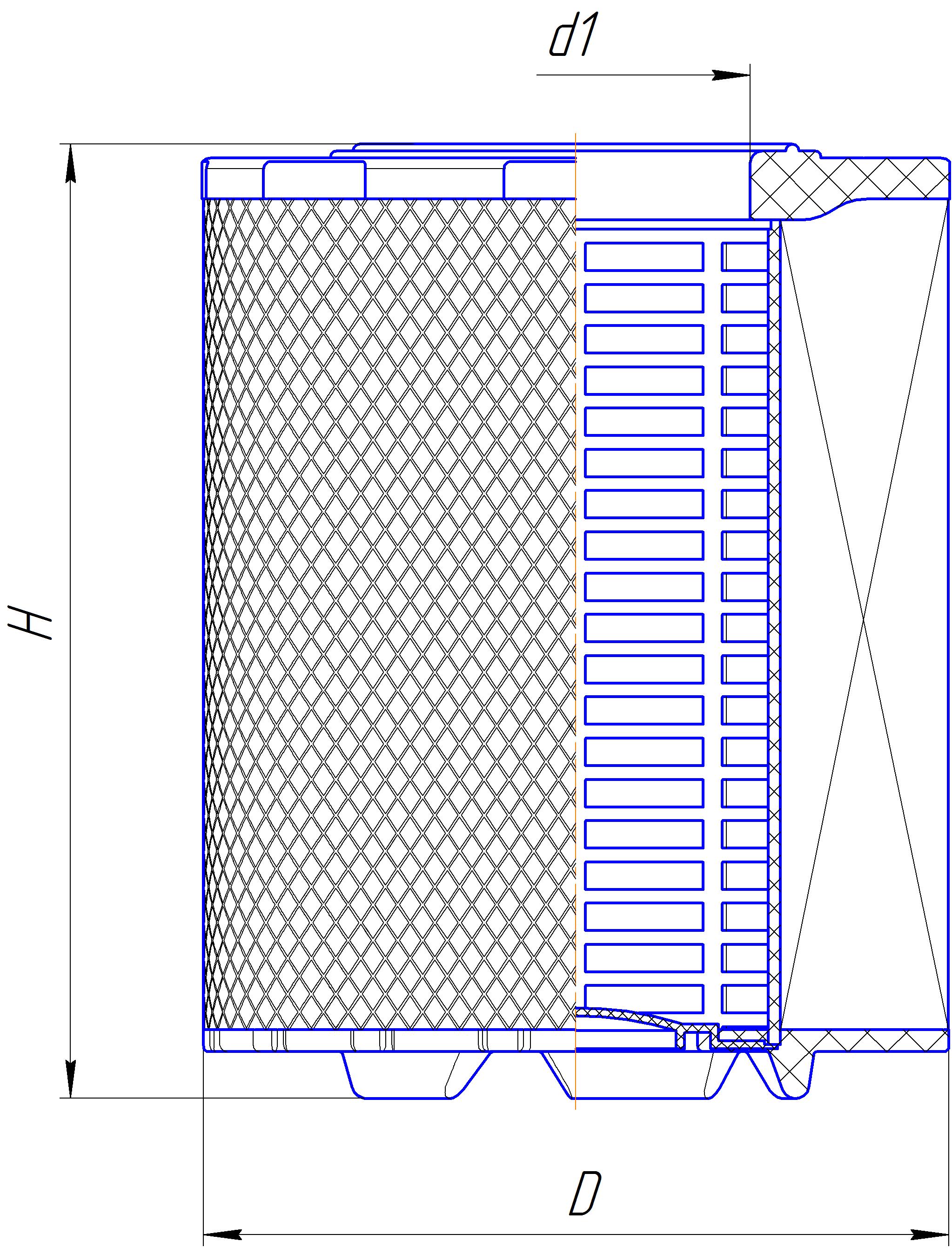 Сменный элемент воздухоочистителей для двигателей внутреннего сгорания DIFA 43129