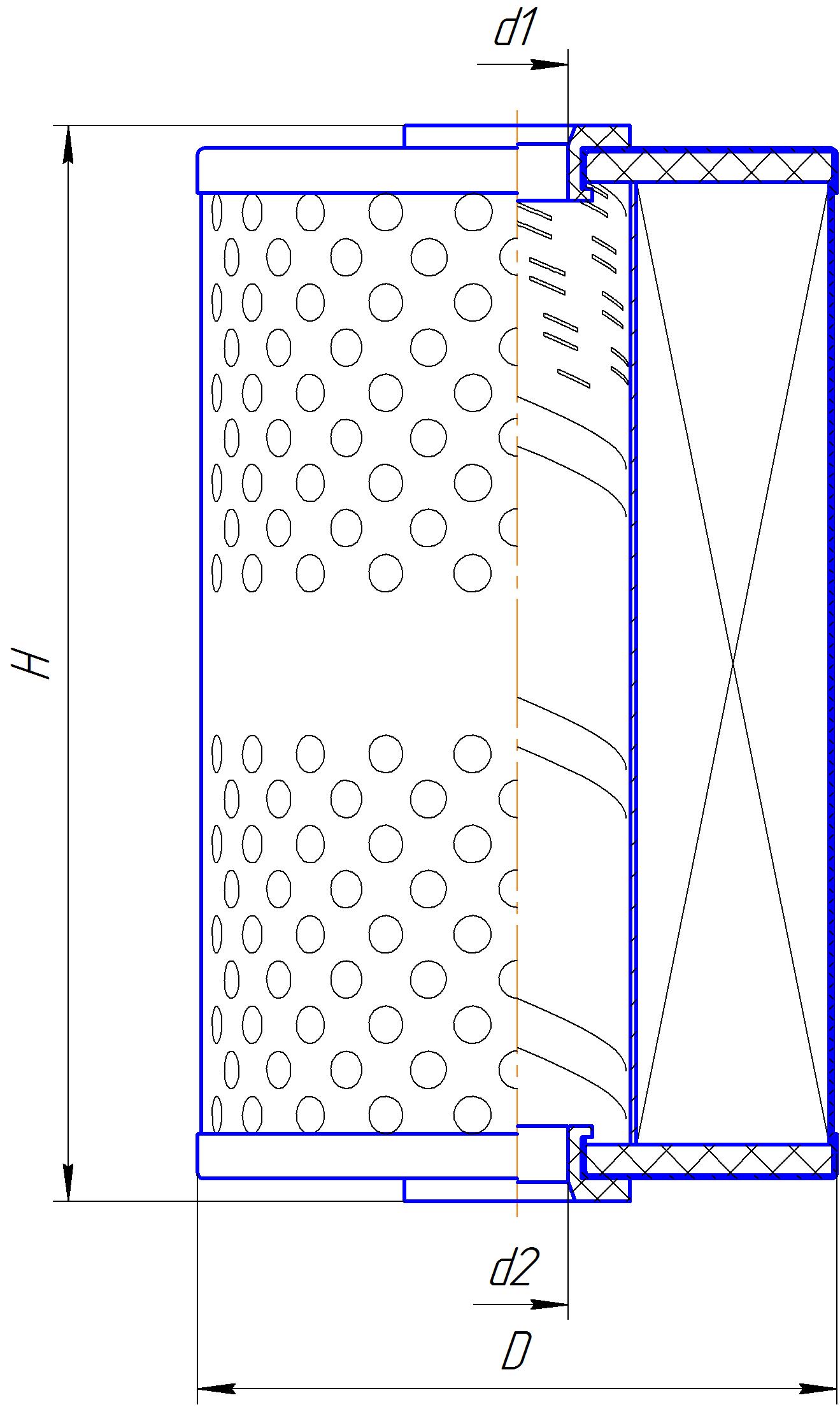 Фильтрующий элемент очистки топлива DIFA 6306