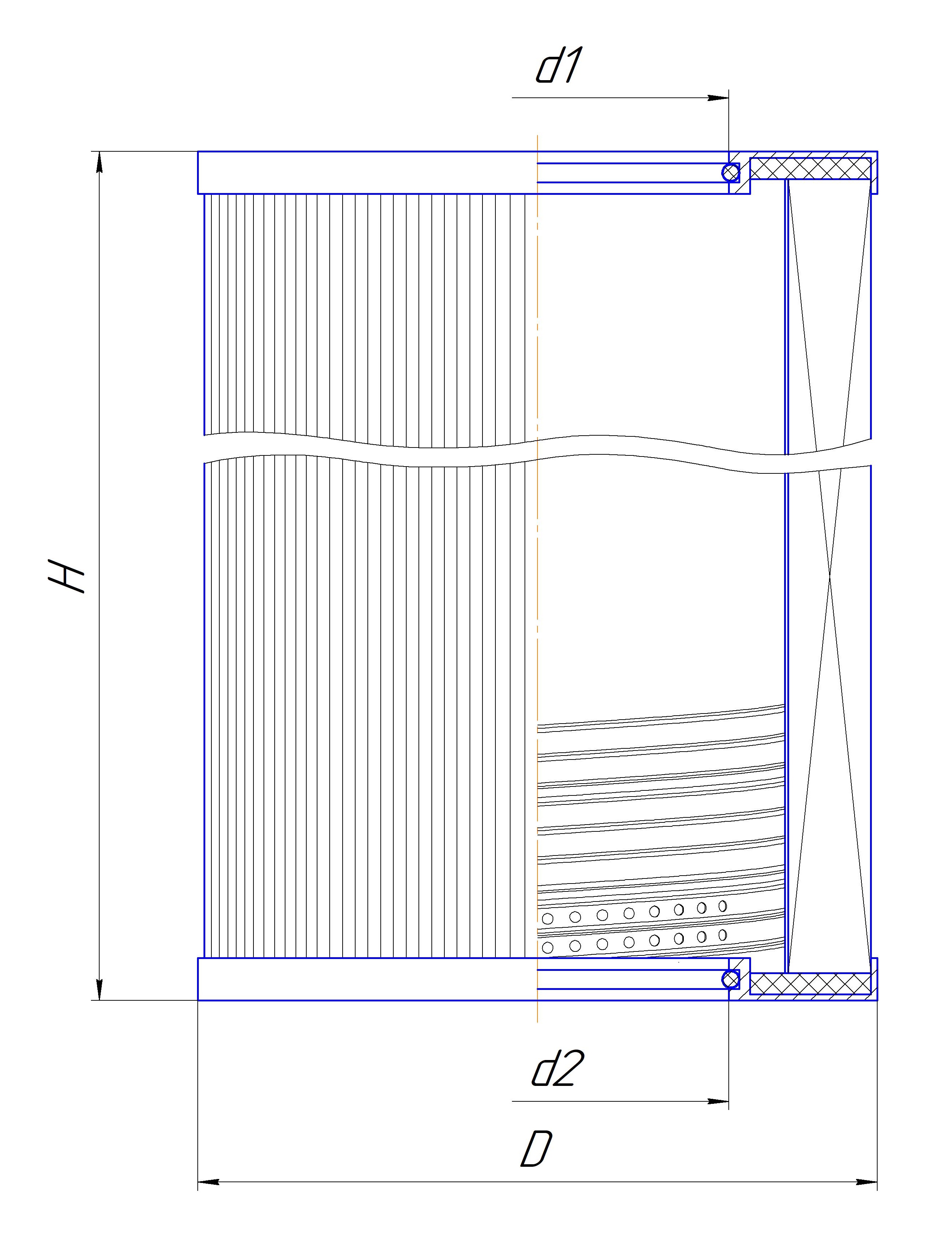 Элемент фильтрующий очистки гидравлической жидкости DIFA 5448