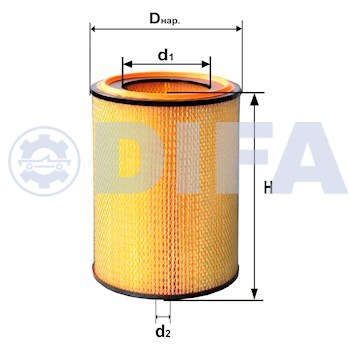 Сменный элемент воздухоочистителей для двигателей внутреннего сгорания DIFA 4346M