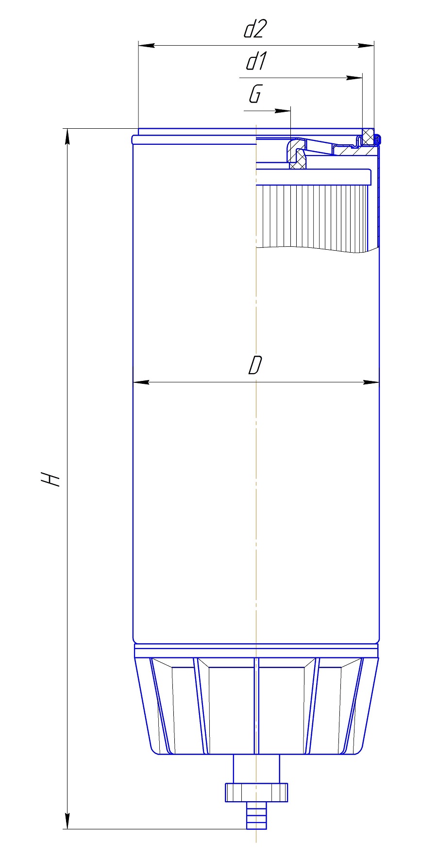 Фильтр сменный для топлива DIFA 6403/1