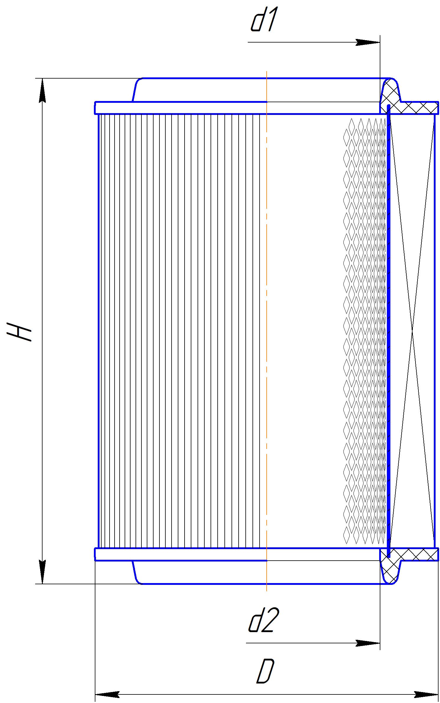 Сменный элемент воздухоочистителей для двигателей внутреннего сгорания DIFA 4352