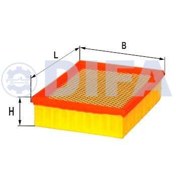 Фильтрующий элемент очистки воздуха DIFA 4419 (в пакет)