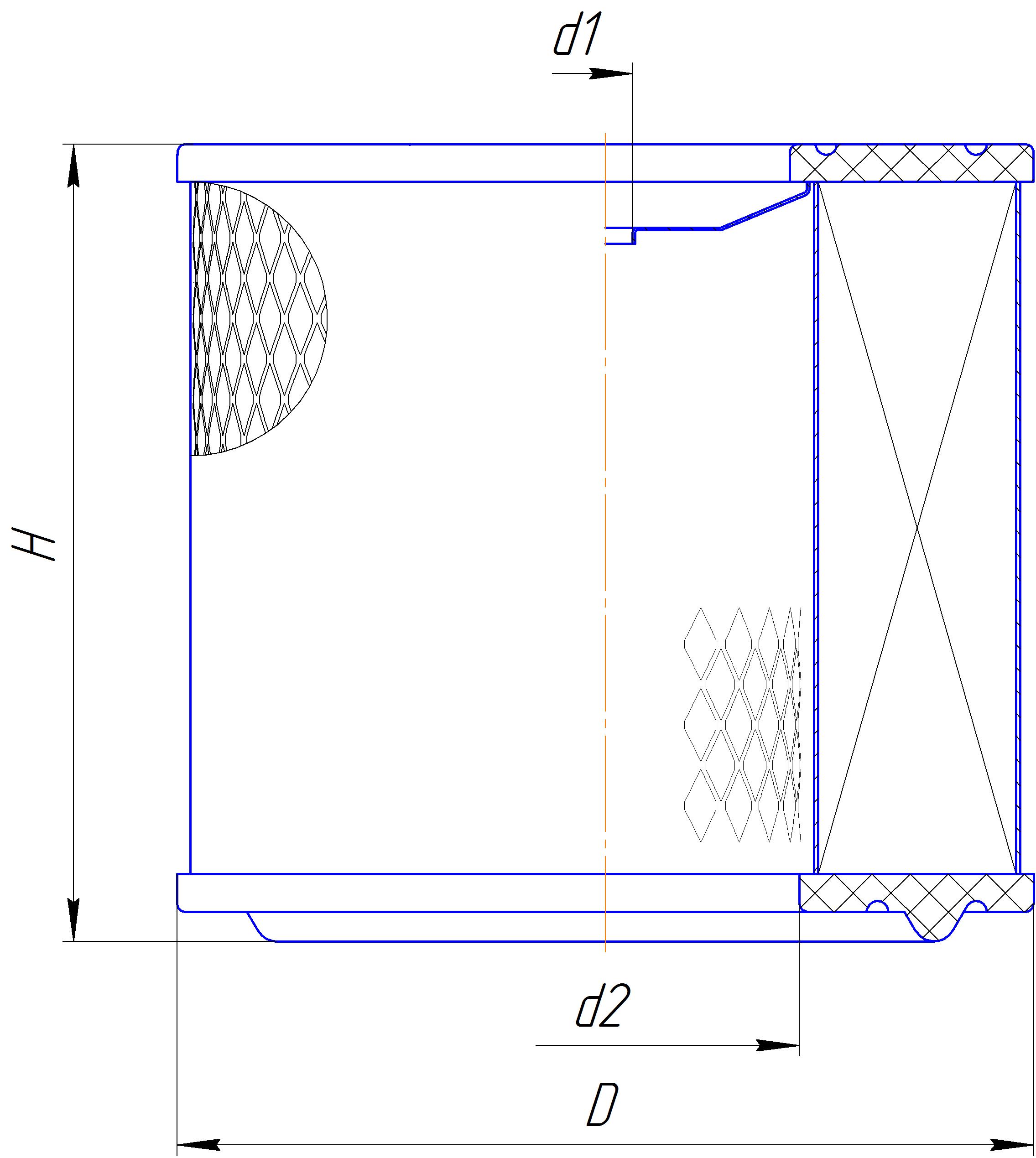 Сменный элемент воздухоочистителей для двигателей внутреннего сгорания DIFA 4238