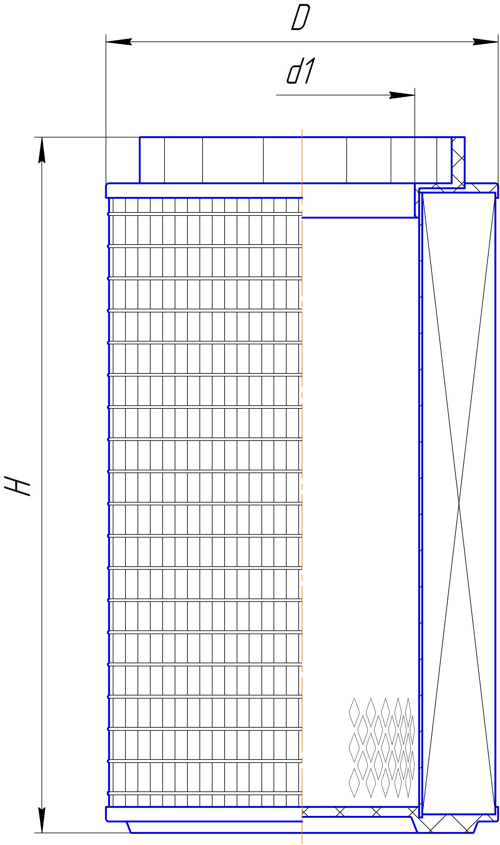 Сменный элемент воздухоочистителей для двигателей внутреннего сгорания DIFA 43178