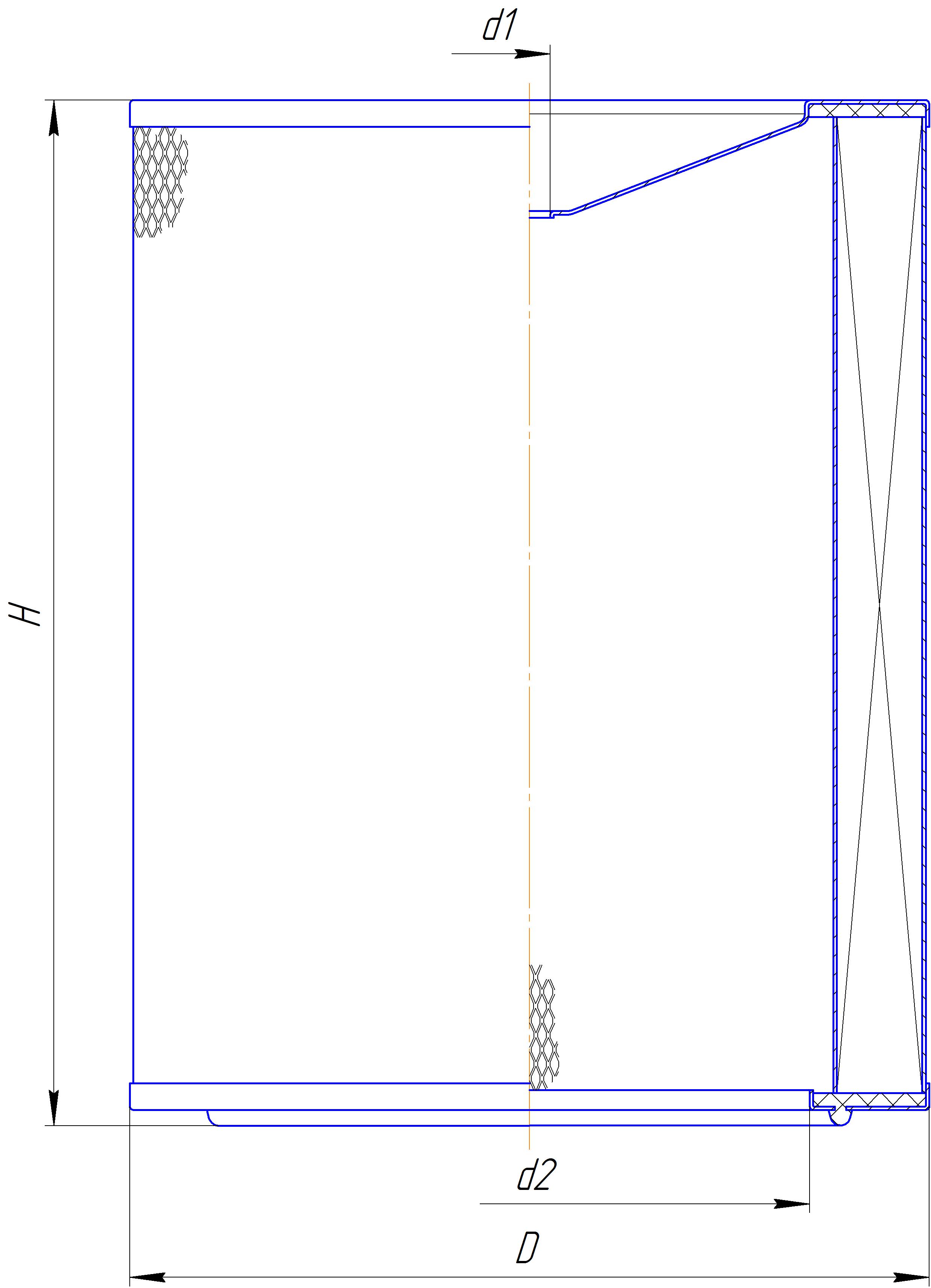 Сменный элемент воздухоочистителей для двигателей внутреннего сгорания DIFA 43137M