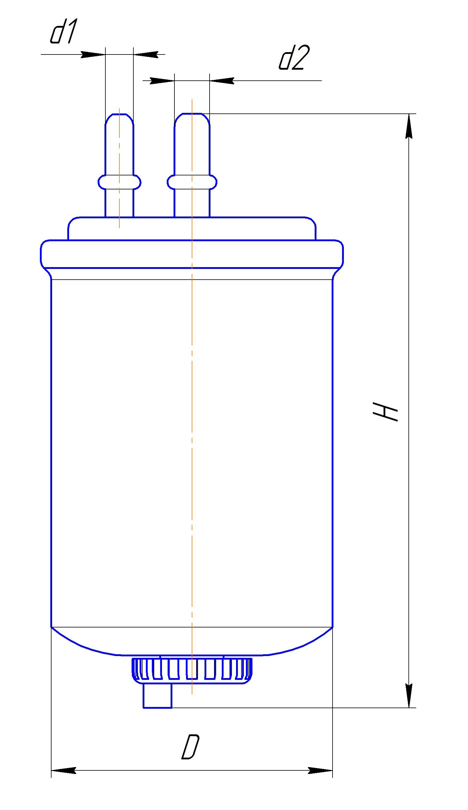 Фильтр сменный для топлива DIFA 6122