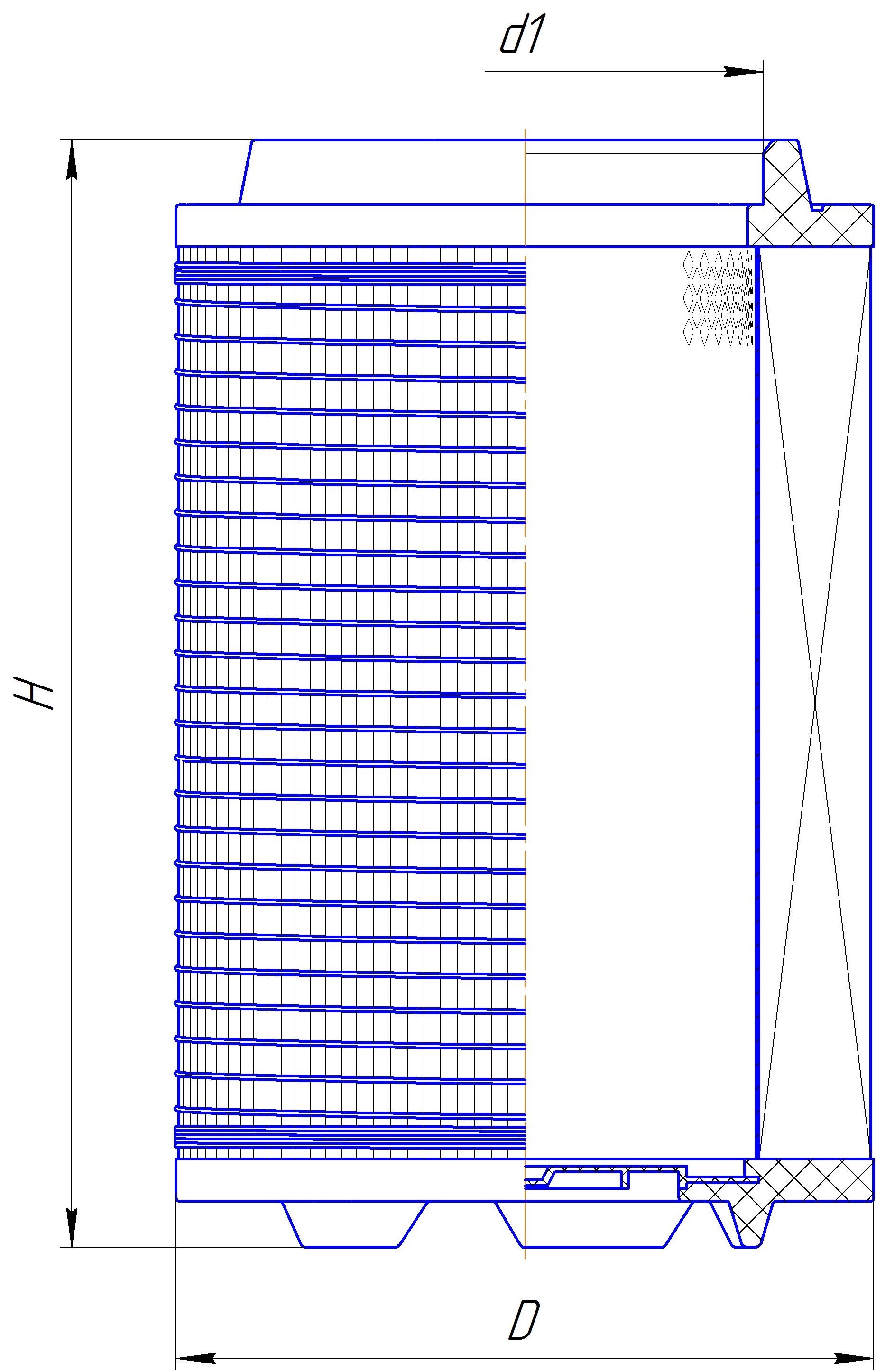 Сменный элемент воздухоочистителей для двигателей внутреннего сгорания DIFA 4385