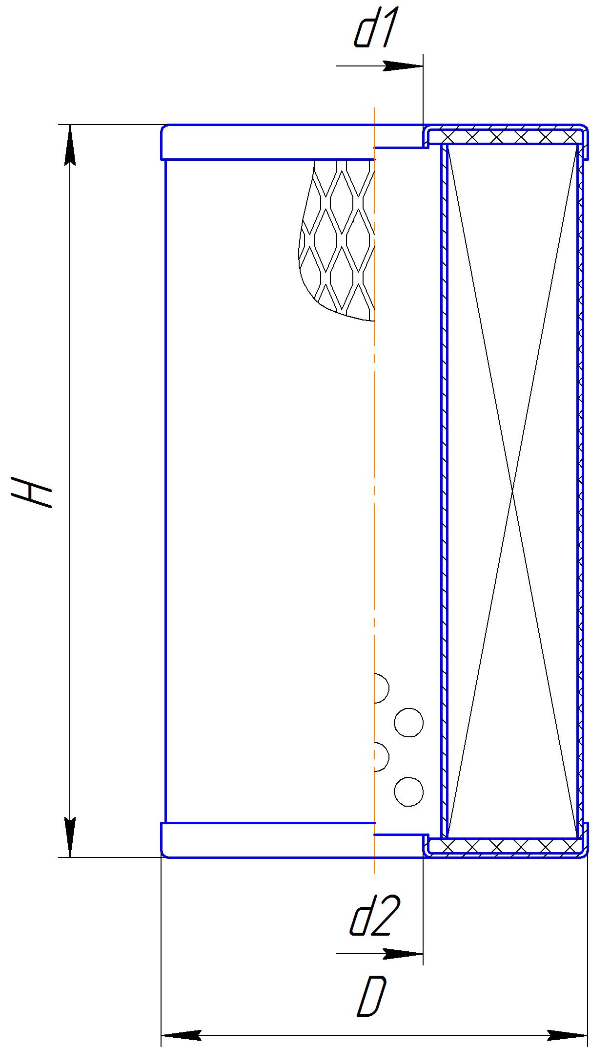 Сменный элемент фильтров очистки топлива DIFA 6304M