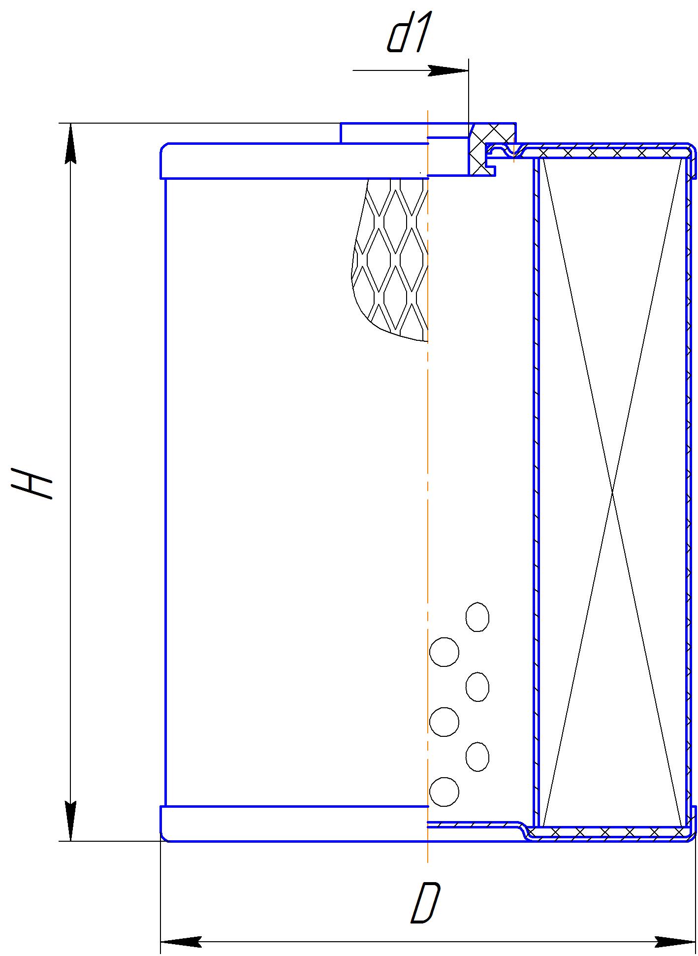 Сменный элемент фильтров очистки топлива DIFA 6302M