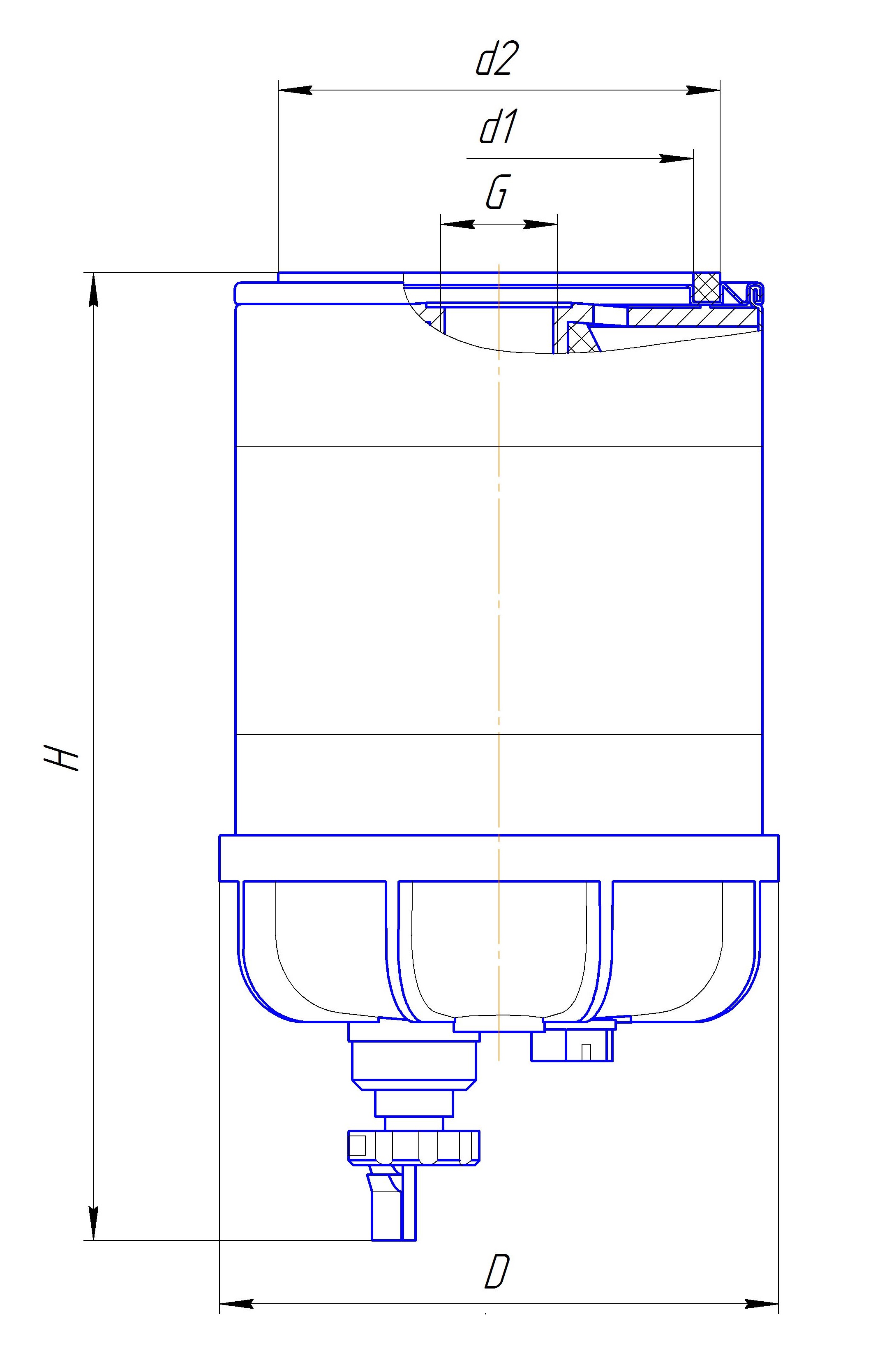 Фильтр очистки топлива DIFA 6410/1