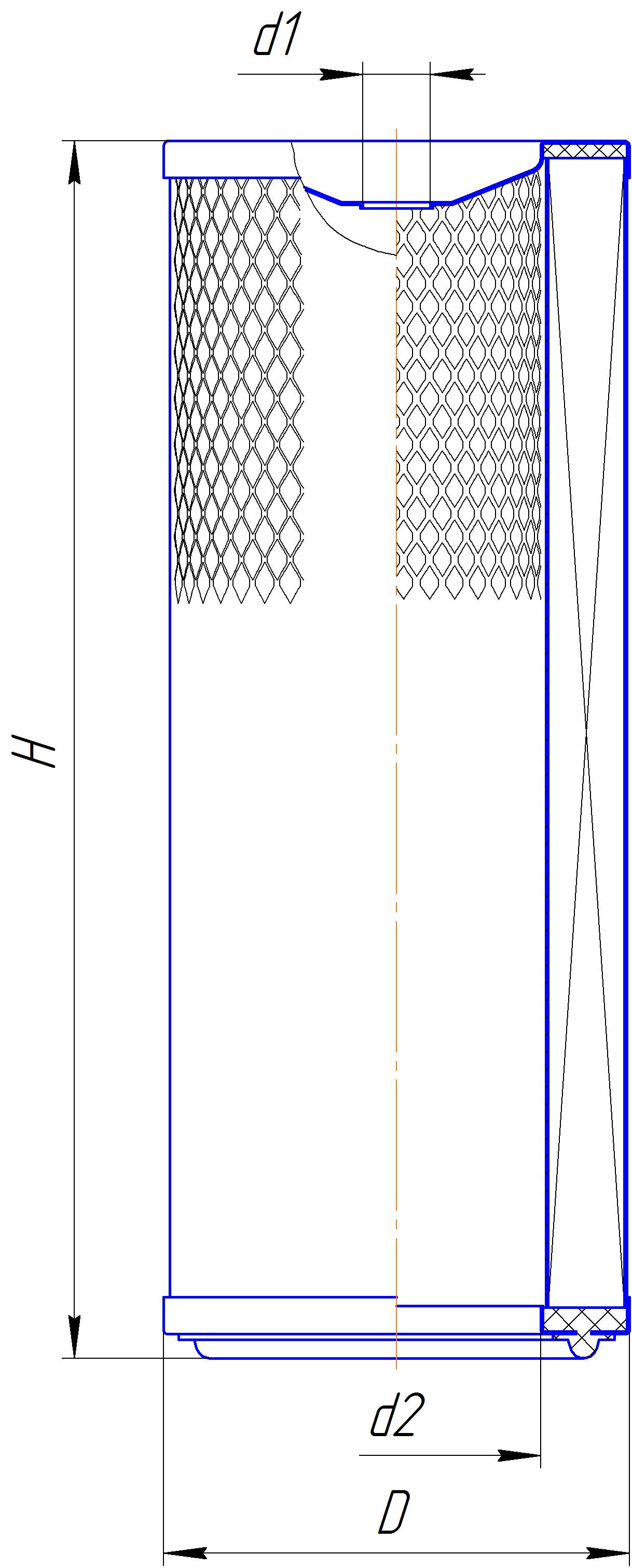 Сменный элемент воздухоочистителей для двигателей внутреннего сгорания DIFA 4355MK-01