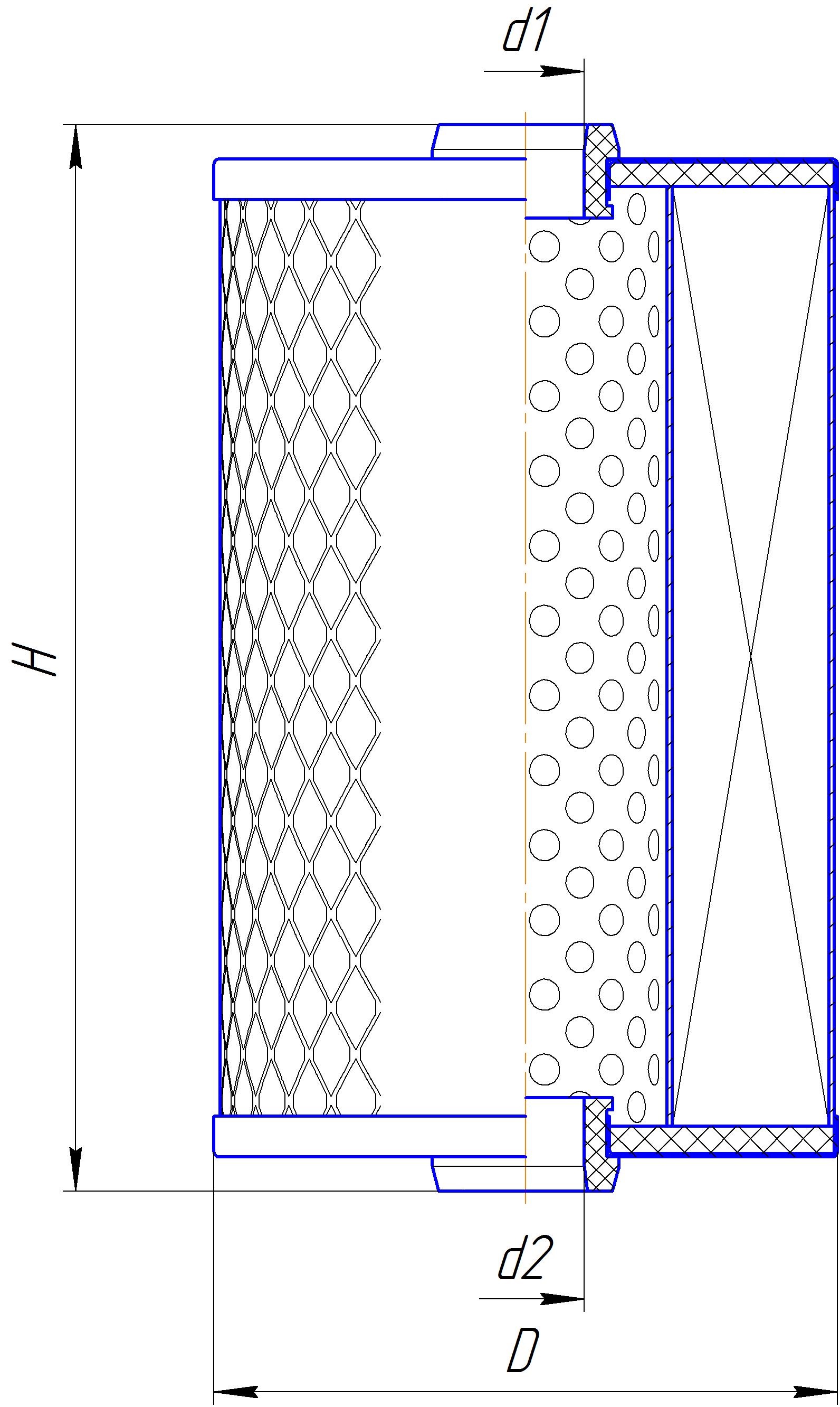 Сменный элемент фильтров очистки топлива DIFA 6316M