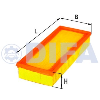Сменный элемент воздухоочистителей для двигателей внутреннего сгорания DIFA 4407(в пакет)