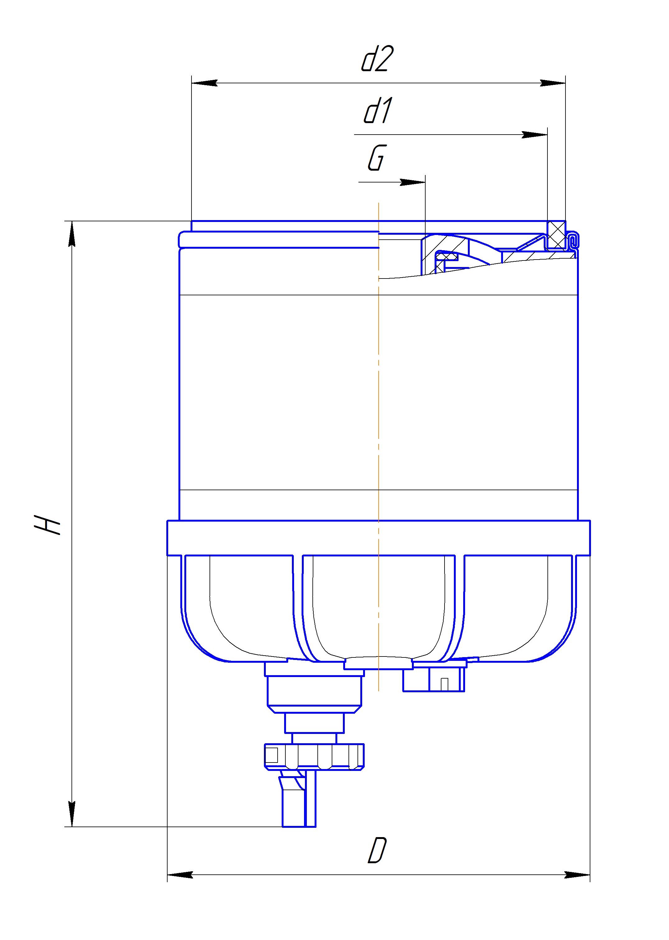 Фильтр сменный для топлива DIFA 6417/1