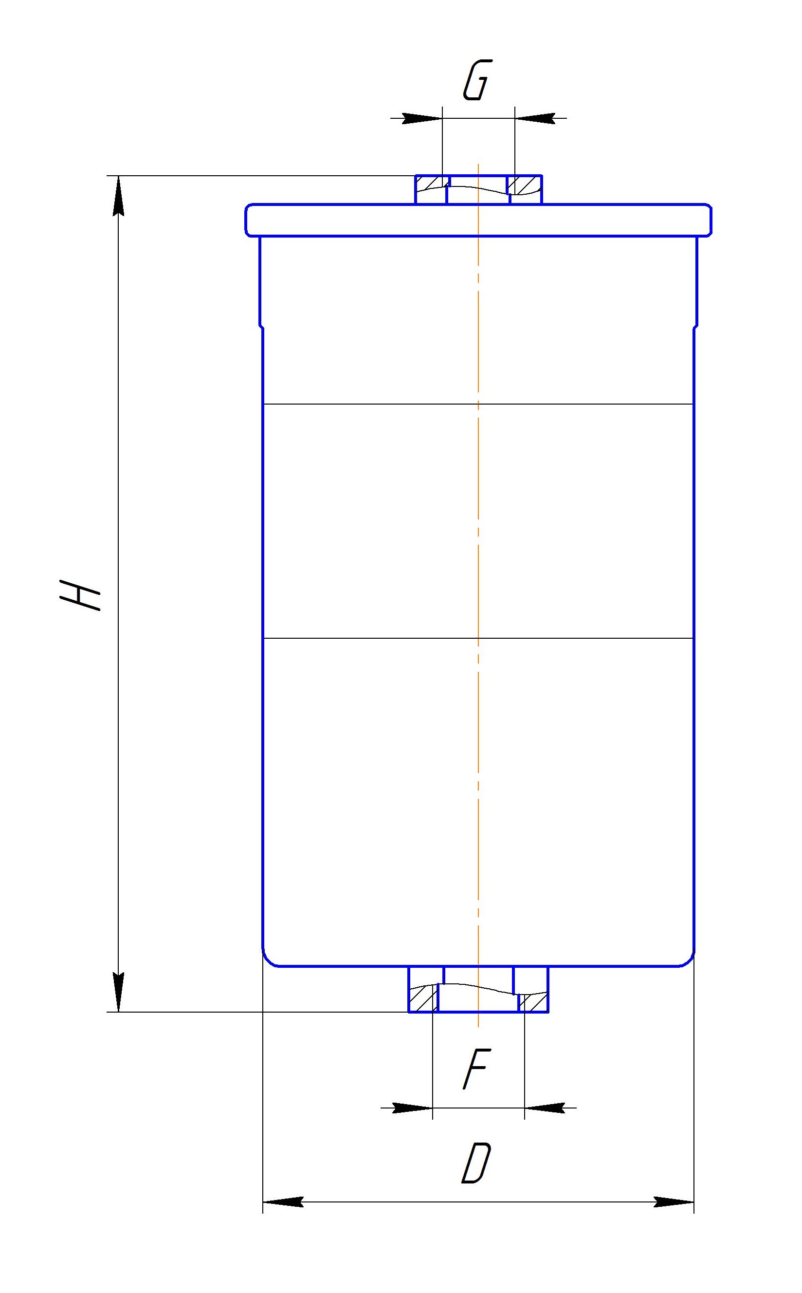 Фильтр сменный для топлива DIFA 6003