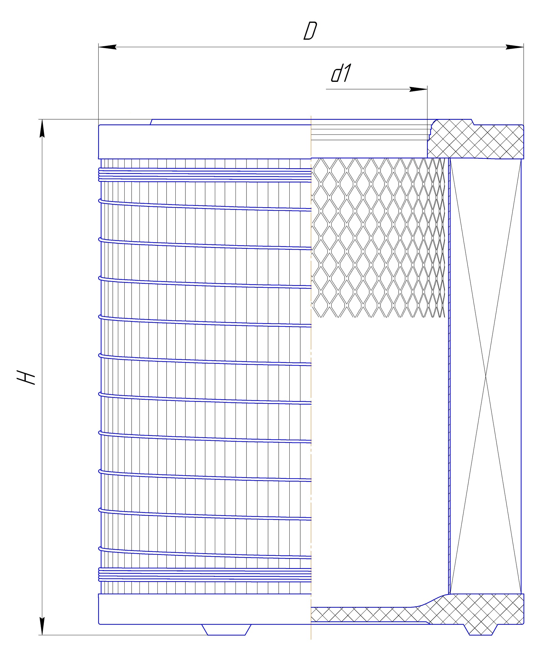 Сменный элемент воздухоочистителей для двигателей внутреннего сгорания DIFA 43133