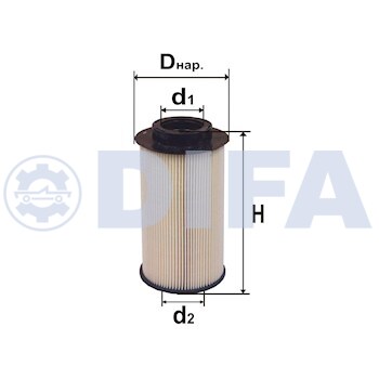 Сменный элемент фильтров очистки топлива DIFA 6321E