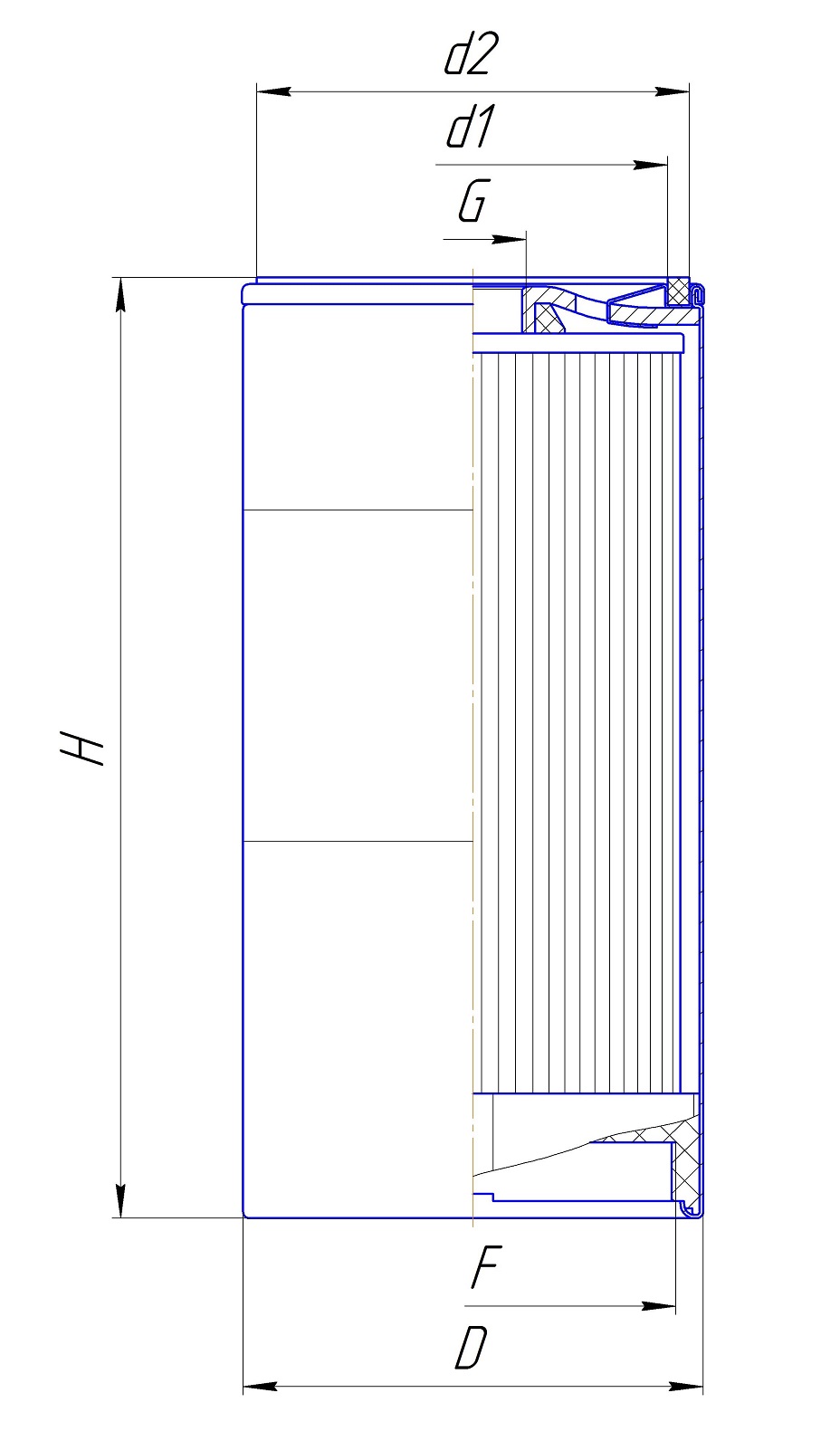 Фильтр сменный для топлива DIFA 6413