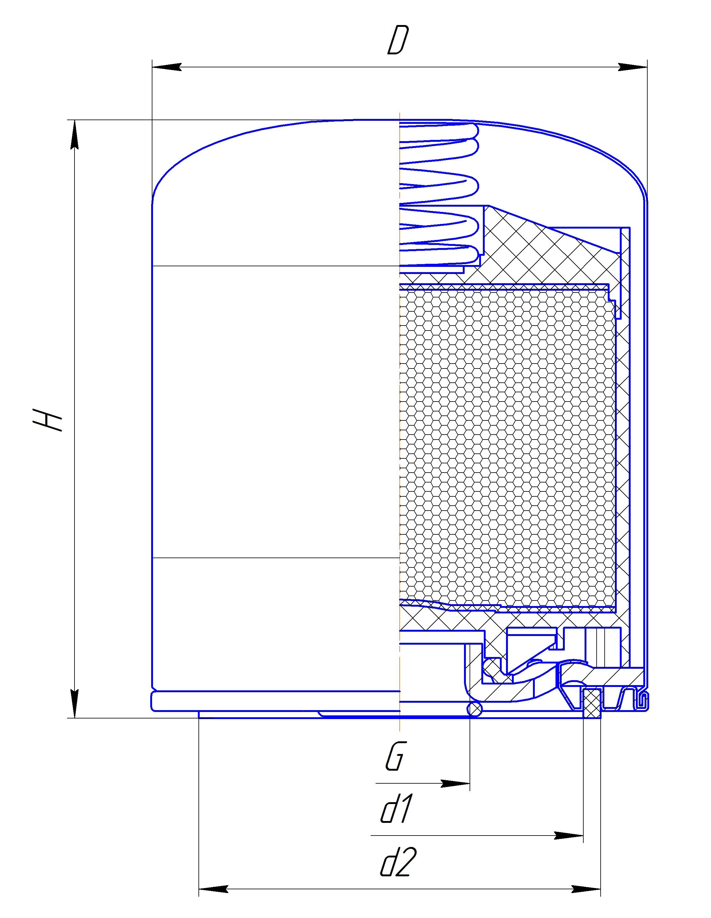 Фильтр сменный для осушки воздуха DIFA 9101