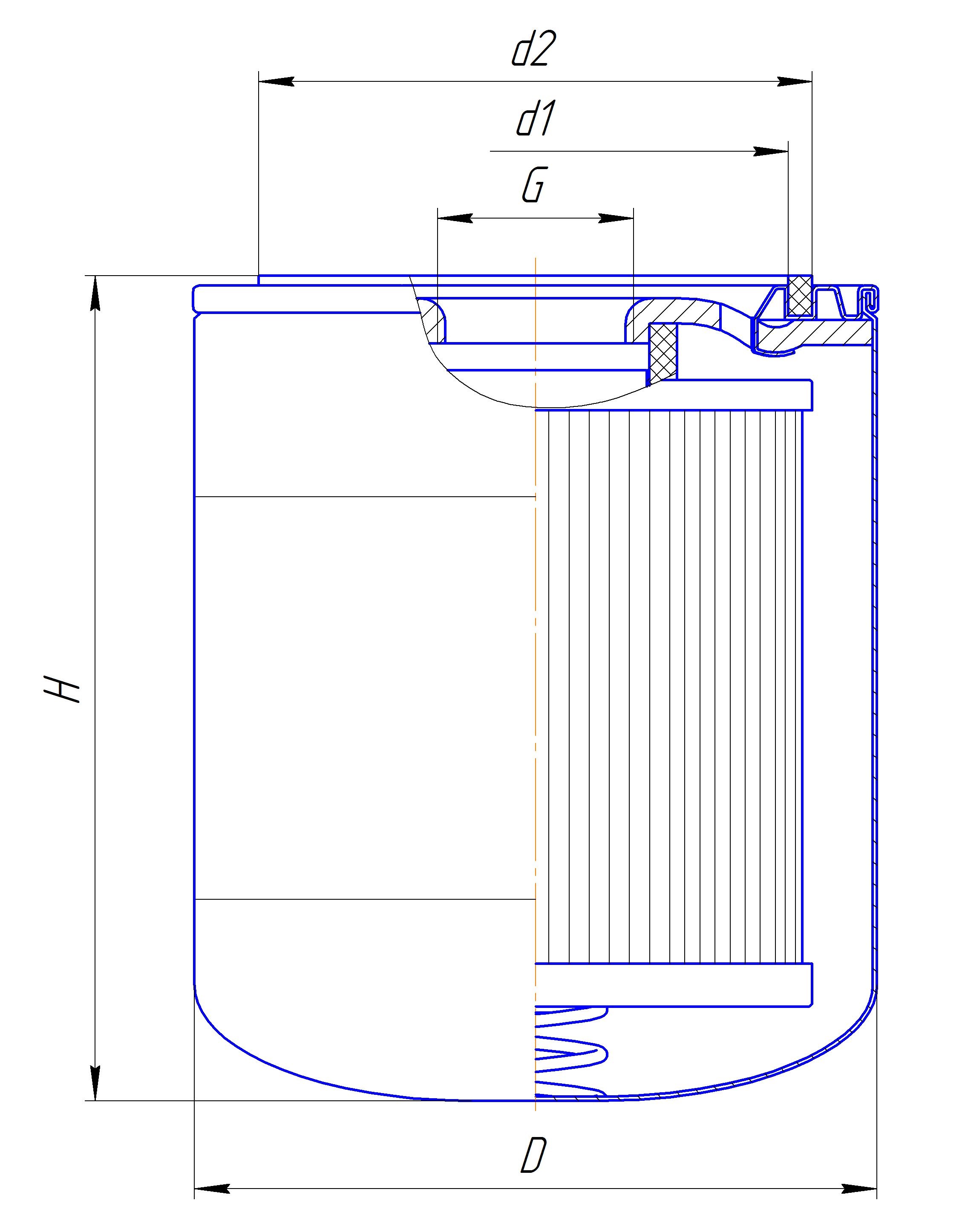 Фильтр очистки гидравлической жидкости DIFA 51137